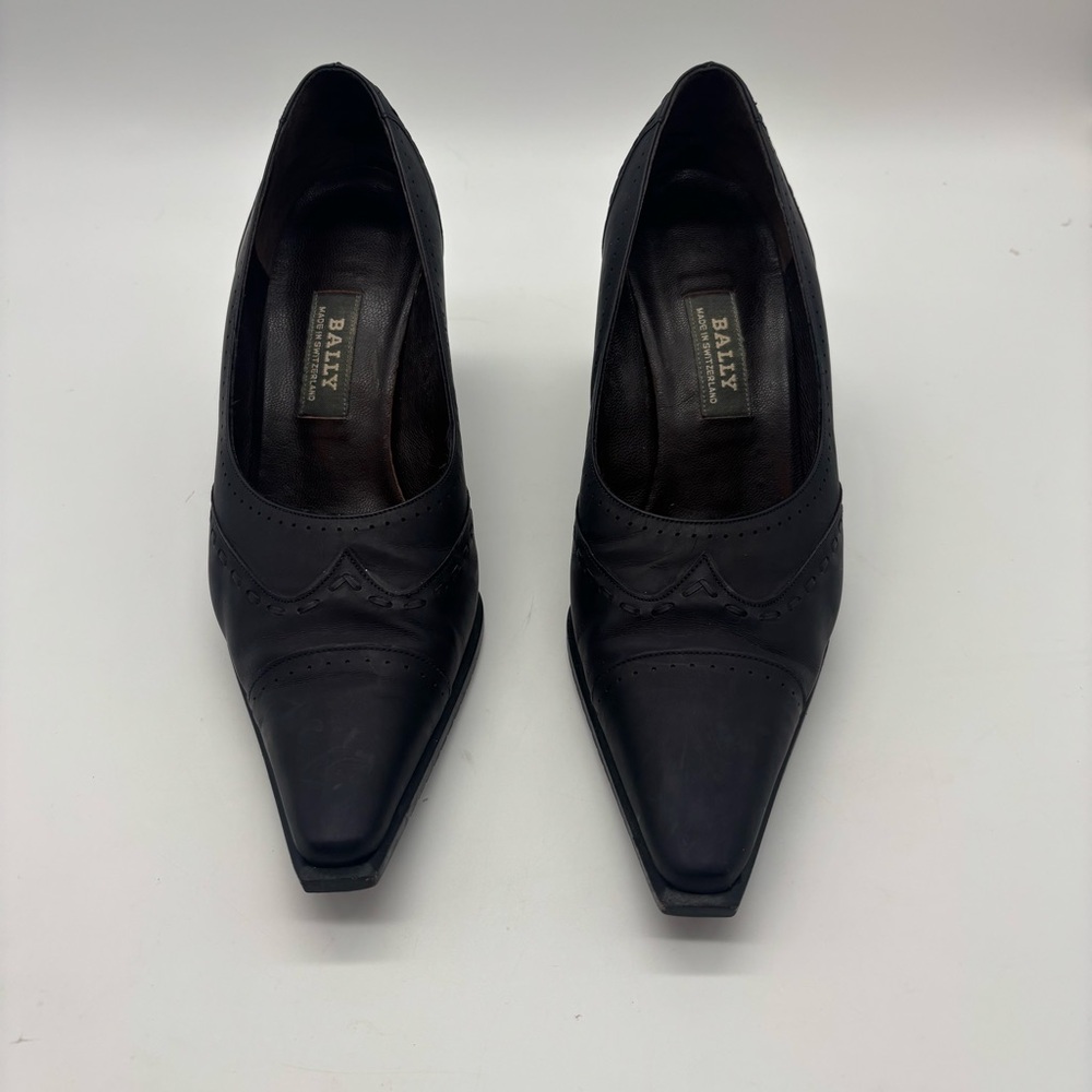 Bally Women’s Black Leather Pumps REZAT-02 | Made in Switzerland | Size 6.5 C